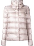 quilted zip up puffer jacket