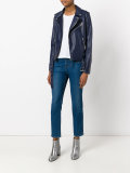 zip up biker jacket 