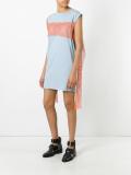 neon panel T-shirt dress