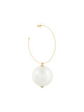 large hoop pearl earrings