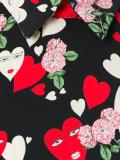 embroidered heart print top