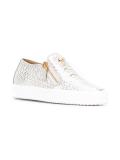 snakeskin print sneakers