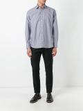 geometric print shirt