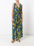 Printed wrap dress
