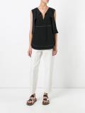 straight leg trousers