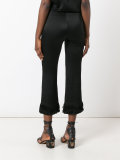 flared cropped trousers