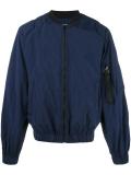 zipped bomber jacket