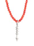 beaded arrow pendant necklace