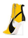 stiletto lace-up boots