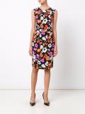 sleeveless floral print dress