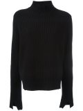 ribbed roll neck jumper