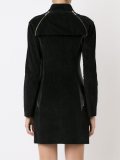 panel ribbed coat
