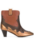 contrast panel boots