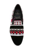 multi jacquard slippers