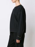 buckled cuff denim top 