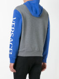 Versace Gym logo two tone hoodie