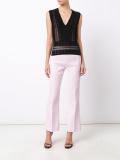 cropped flared trousers