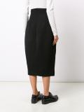 flap pocket long skirt