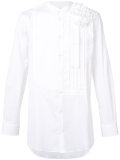 pleated plastron shirt 