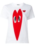 heart print T-shirt