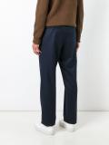 pleated regular trousers