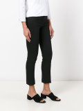 slim-fit cropped trousers