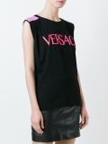 logo print tank top