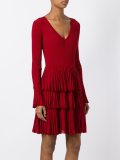 ruffled flared dress