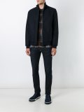 zipped bomber jacket