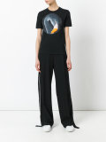 flamingo print T-shirt