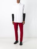 contrast longsleeved shirt