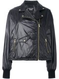 biker-style puffer jacket