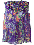 printed silk tank