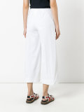 flared cropped trousers