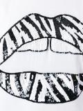 sequinned lips T-shirt