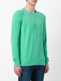 ribbed trim sweatshirt 
