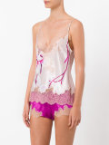 Orchidée print Décolleté camisole