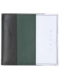 colour block billfold wallet