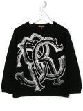 logo embroidered jumper