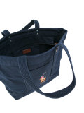 embroidered logo tote bag