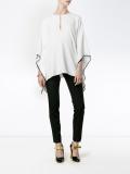 keyhole poncho blouse