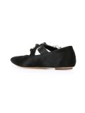 crossover buckled ballerinas