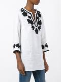 floral embroidery blouse