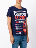 charcoal print T-shirt