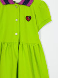 contrast collar dress