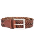 interlaced leather belt