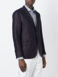 textured notched lapels blazer