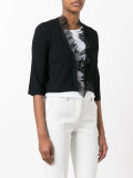 frill-hem cropped cardigan