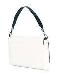 embossed logo crossbody bag