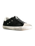 distressed low-cut trainers